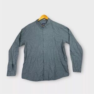 Patagonia Organic Cotton Button Down Shirt Long Sleeve Mens Gray Size XL EUC
